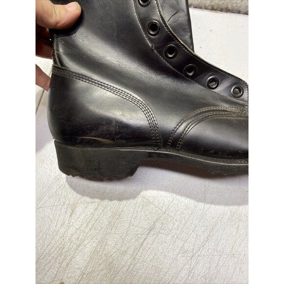 Genesco CIC Vintage US Military Combat Boots Black Leather Lace Up Size 12 N